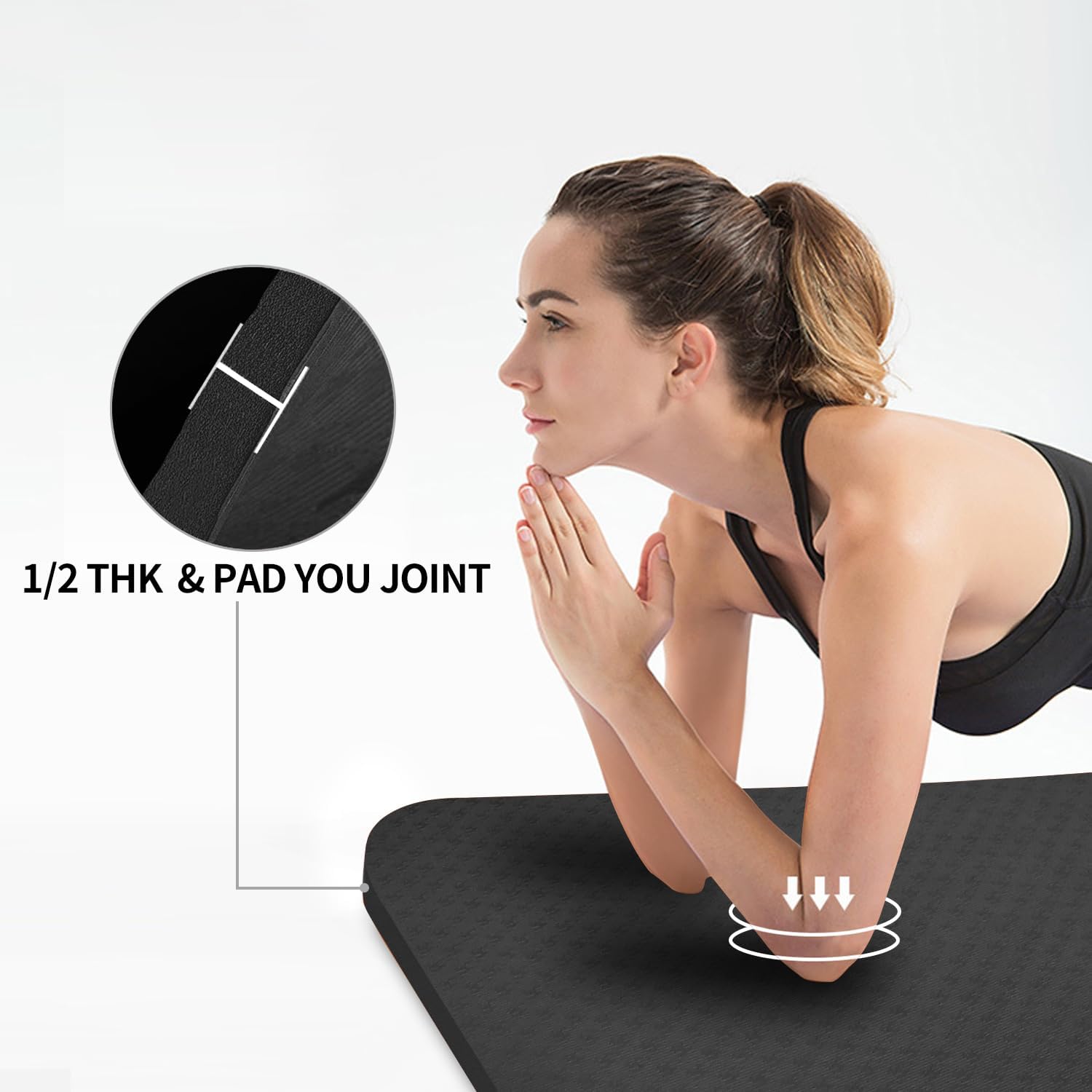 Large TPE Yoga Mat 6'x4'x1/2"