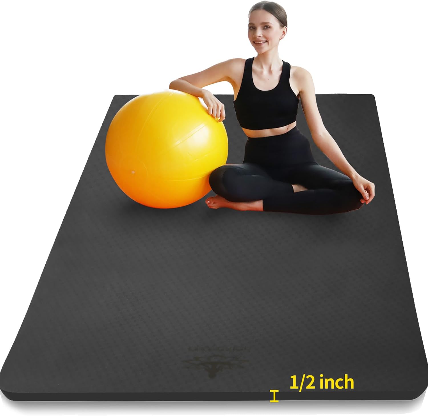 Large TPE Yoga Mat 6'x4'x1/2"