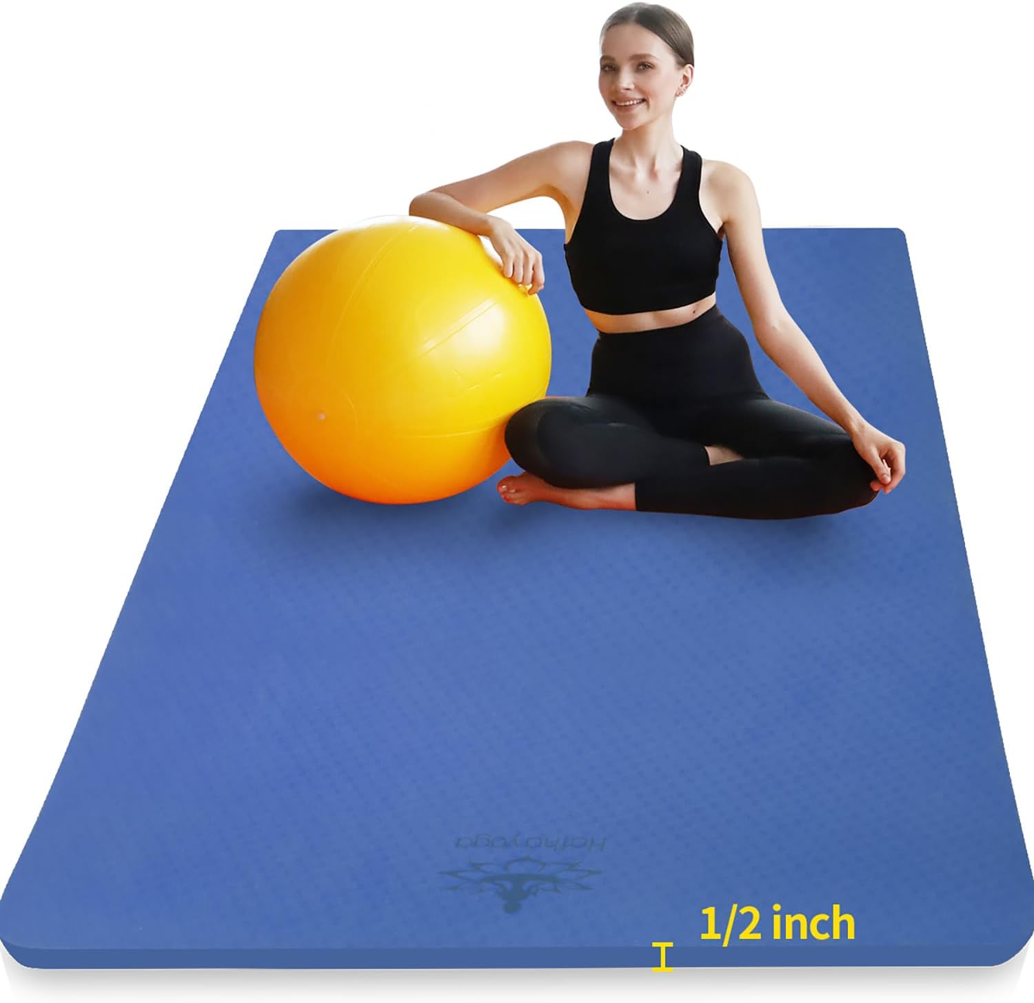 Large TPE Yoga Mat 6'x4'x1/2"