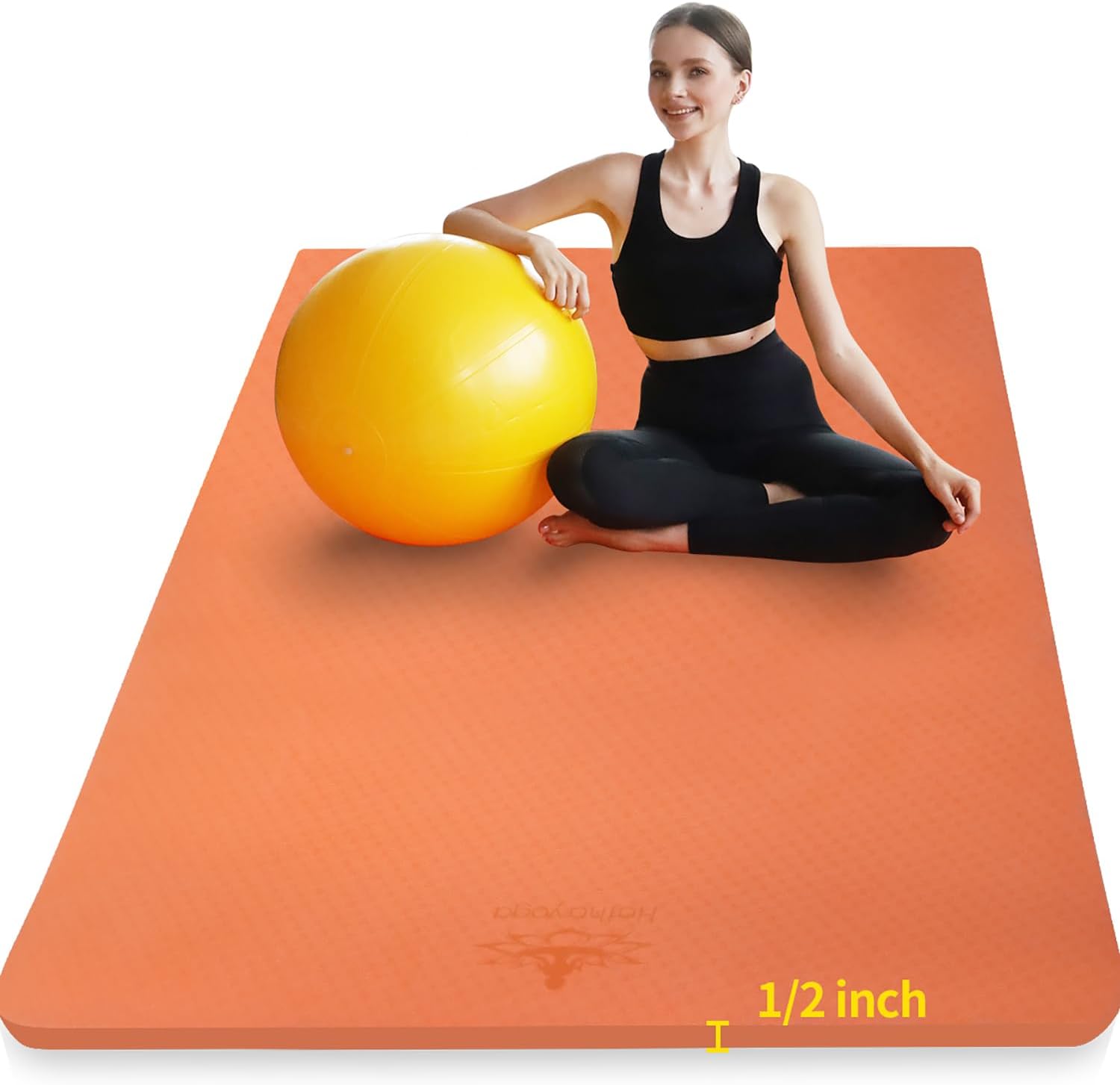 Large TPE Yoga Mat 6'x4'x1/2"