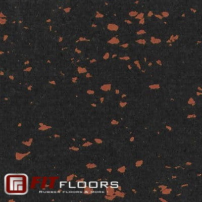 NEW 3/4 Premium Rubber Gym Flooring Mats and Rubber Mats 4' x 6' Confetti  Fleck