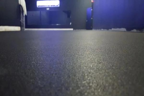 RUBBER GYM FLOORING CROSSFIT ROLLS - BLACK - FitFloors.com