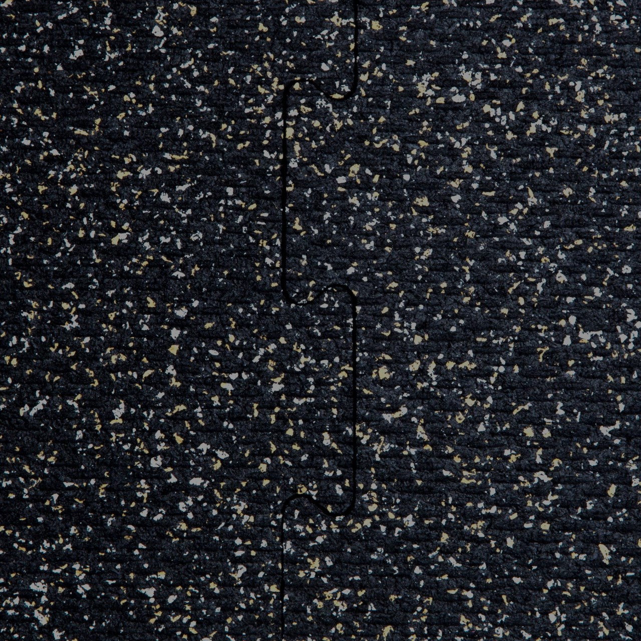 Interlocking rubber gym tiles high impact Grey Tan flec color swatch close-up texture