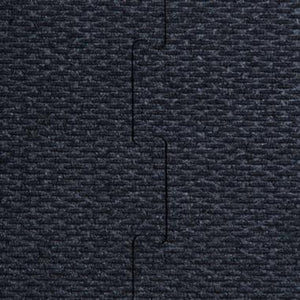 Interlocking rubber gym tiles high impact Black color swatch close-up texture