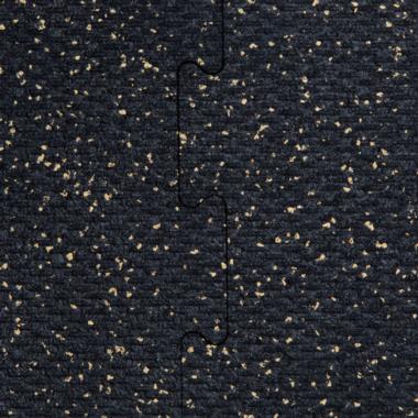 Interlocking rubber gym tiles high impact Tan flec color swatch close-up texture
