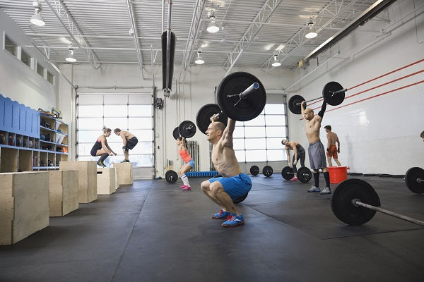 RUBBER GYM FLOORING CROSSFIT ROLLS - BLACK